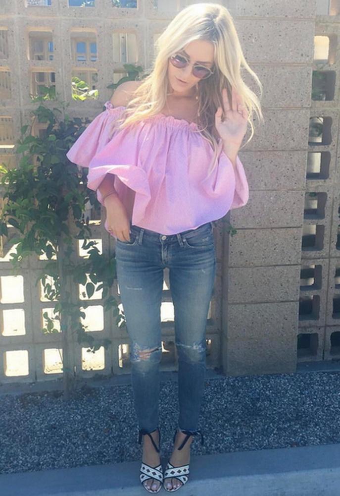 Elle-est-grece Angel Top As Seen On Morgan Stewart
