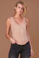 Lna Essential Cotton Tanner Scoop Tank