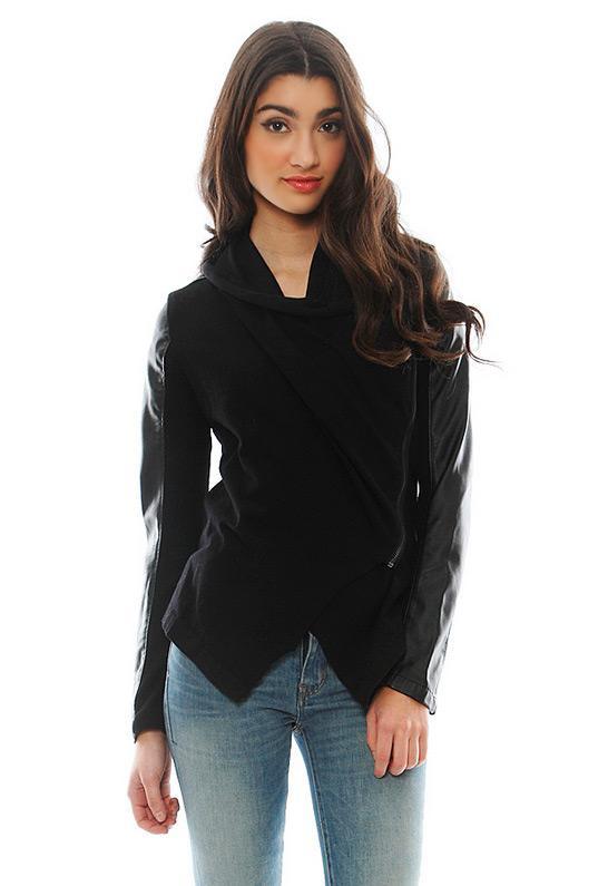 Blank Nyc Drape Front Jacket