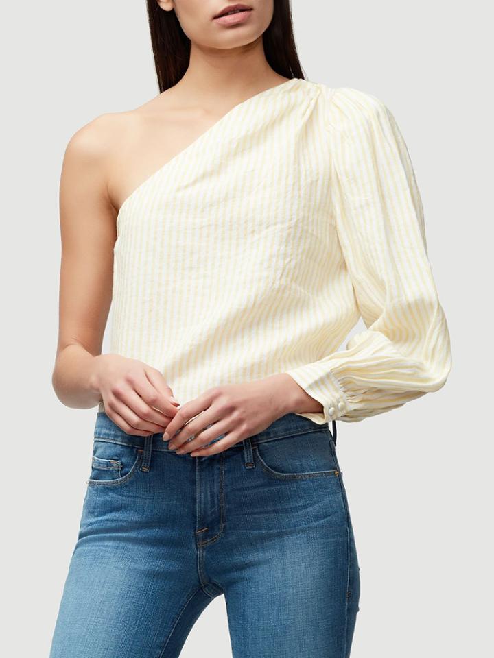 Frame Denim One Shoulder Top