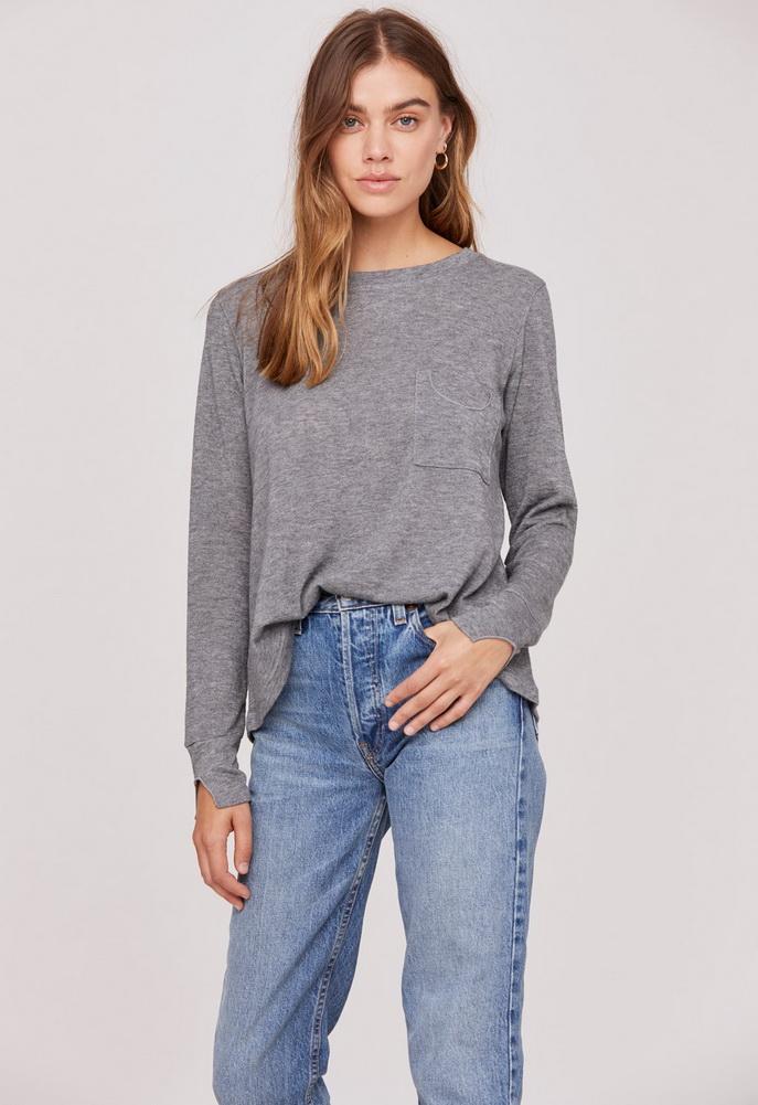 Lna Brion Pocket Long Sleeve Tee