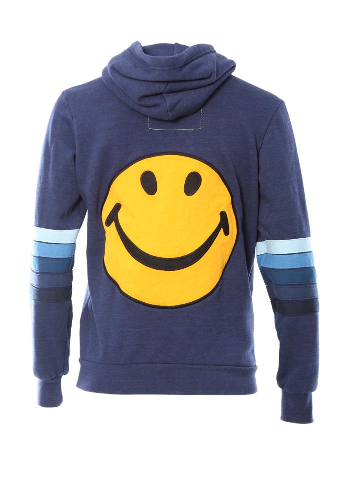 Aviator Nation Smiley Patch Zip Hoodie