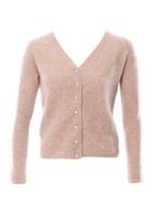 Minnie Rose Cuddle Cashmere Cardigan With Pearls