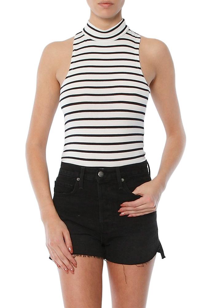 Frame Denim Mock Neck Tank