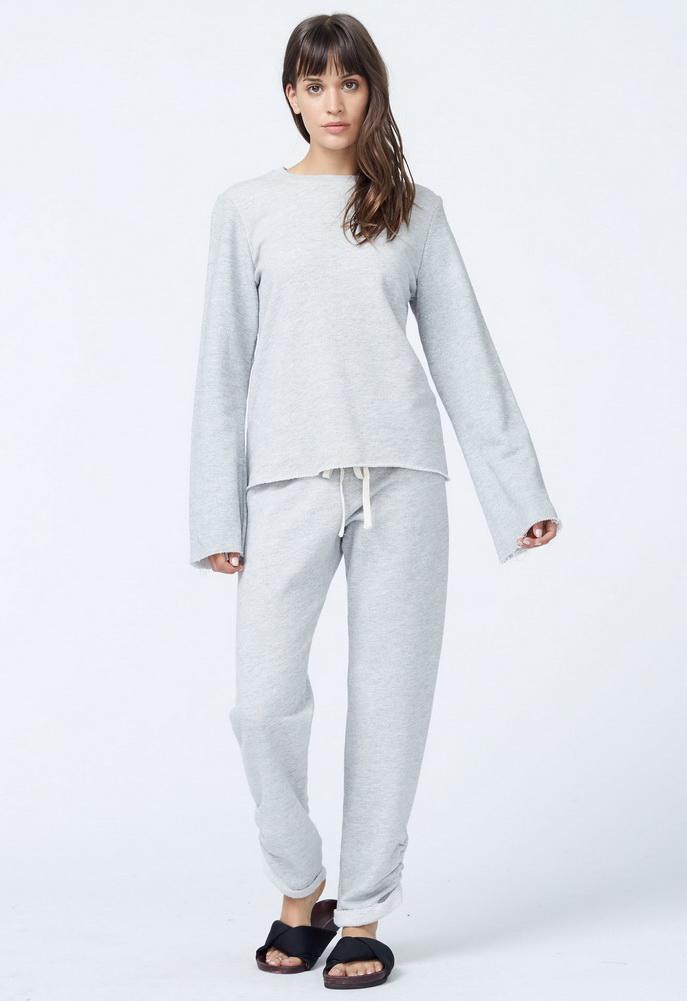 Monrow Sweatshirt With Bell Sleeve