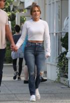 Cotton Citizen The Monaco Crop Long Sleeve Miltary Thermal As Seen On Jennifer Lopez