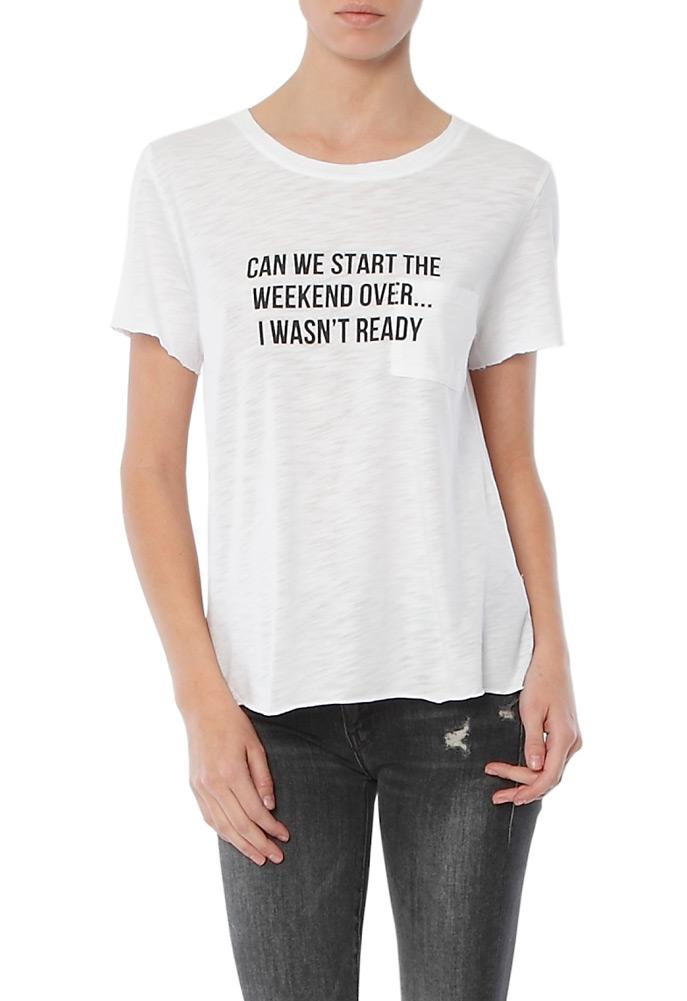 Feel The Piece Can We Start The Weekend Over Gabels Tee