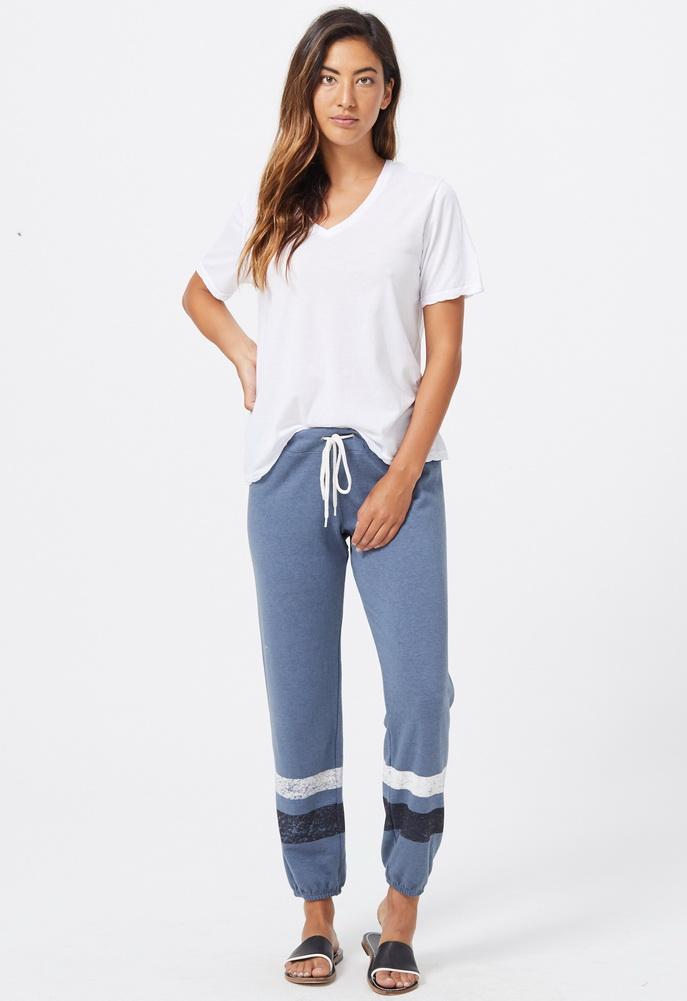 Monrow Vintage Sweatpants With Printed Stripes