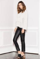 David Lerner Pin Tuck Cropped Pant