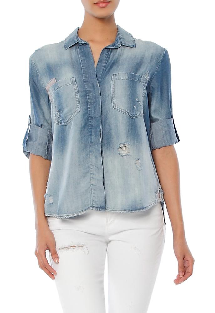 Bella Dahl Rip And Repair Top