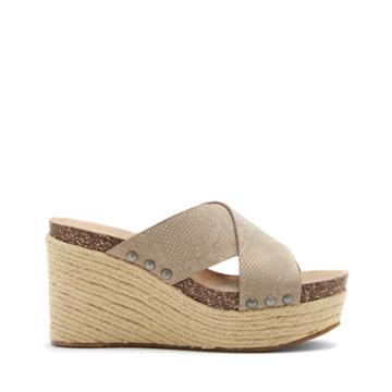Lucky Brand Lucky Brand Neeka Wedge Sandal - Feather Grey-6