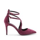 Sole Society Sole Society Lux Ankle Strap Pump - Burgundy