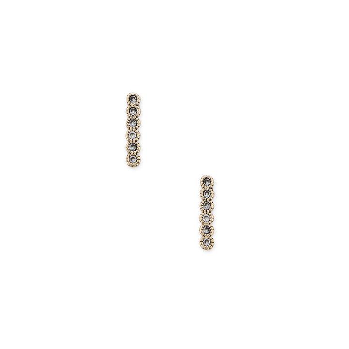 Sole Society Sole Society Dainty Multi Stone Earring - Gold