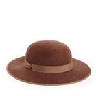Sole Society Sole Society Wide Brim Wool Hat - Tan-one Size