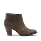 Sole Society Sole Society Devyn Mid Heel Ankle Bootie - Khaki-8.5