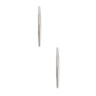 Sole Society Sole Society Modern Curve Bar Earring - Silver-one Size
