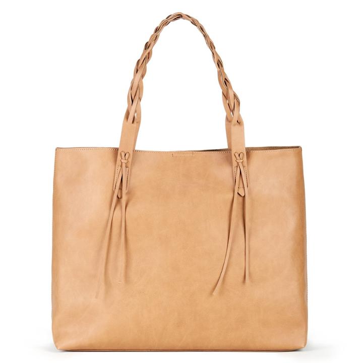 Sole Society Sole Society Amal Tote W/ Braided Handles - Camel