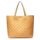 Sole Society Sole Society Farrow Perforated Tote - Camel-one Size