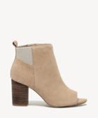 Sole Society Sole Society Vista Peep Toe Shoetie Sand Size 5.5 Suede