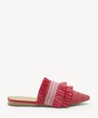 Lucky Brand Lucky Brand Baoss Pointed Toe Flats Sb Red Size 5 Leather Rafia From Sole Society