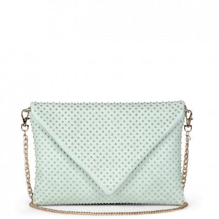 Solesociety Demi Studded Clutch - Mint
