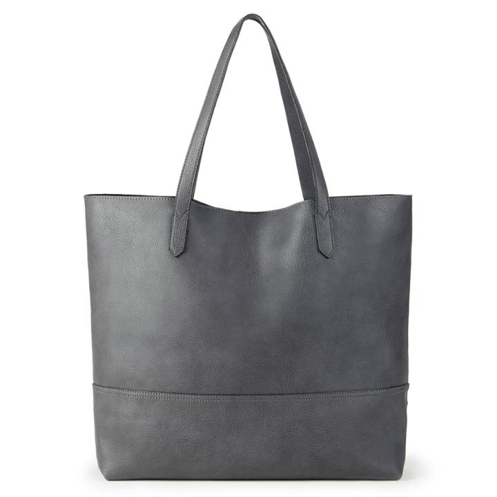 Sole Society Sole Society Dawson Oversize Shopper - Charcoal