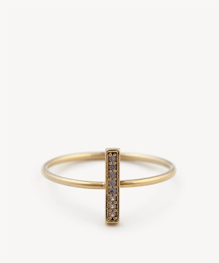 Sole Society Sole Society Gold Plated Ring Opal One Size Os