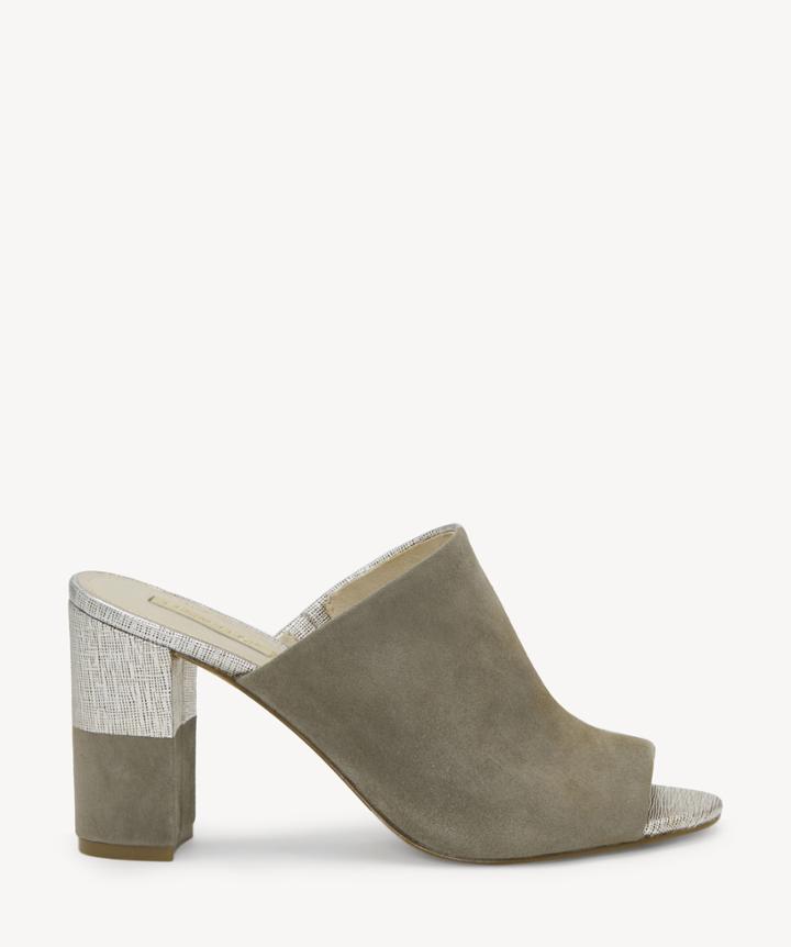 Louise Et Cie Louise Et Cie Women's Kaycee Block Heels Sandals Sterling/river Salt Size 5 Suede From Sole Society