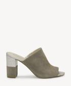 Louise Et Cie Louise Et Cie Women's Kaycee Block Heels Sandals Sterling/river Salt Size 5 Suede From Sole Society