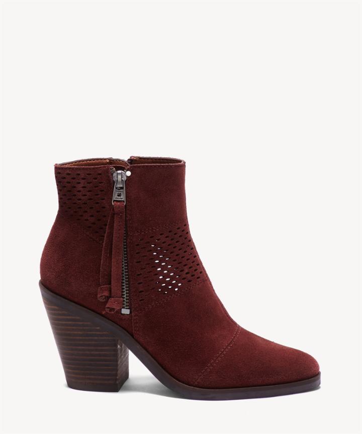 Lucky Brand Lucky Brand Women's Ramses Side Zip Bootie Sable Size 6 Leather Suede From Sole Society