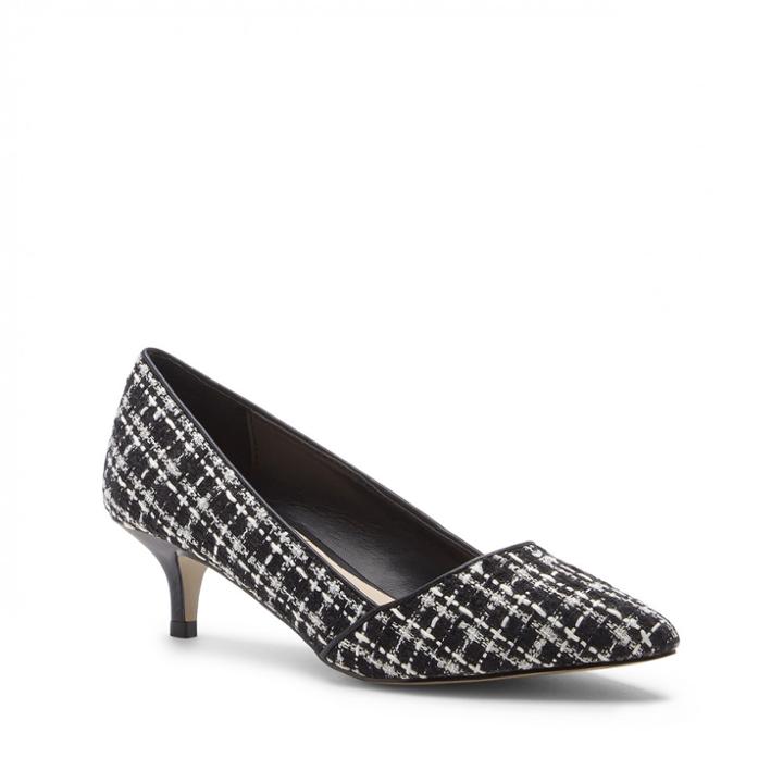Sole Society Sole Society Desi Kitten Heel Pump - Black White Multi-7.5