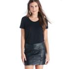 Nytt Nytt Jody V-neck Short Sleeve Top - Black