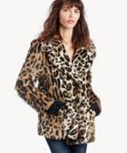 Sanctuary Sanctuary Women's Seeing Spots Faux Fur Coat In Color: Leopard Size Xs From Sole Society