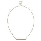 Sole Society Sole Society Pave Bar Necklace - Gold-one Size
