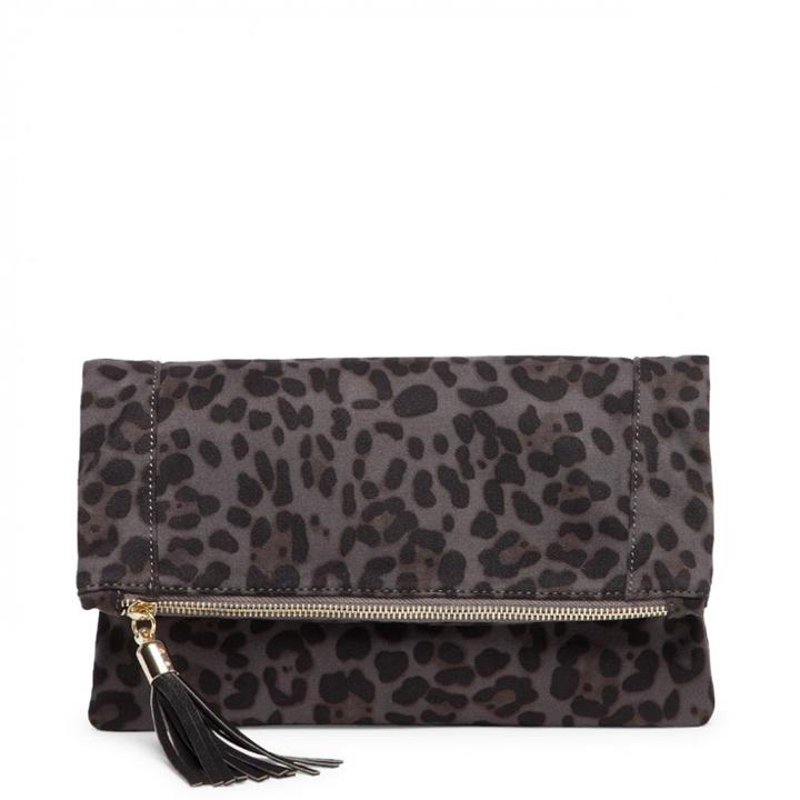Sole Society Sole Society Tasia Vegan Foldover Clutch - Slate