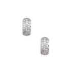 Sole Society Sole Society Pave Huggie Hoops - Crystal