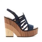 Vince Camuto Vince Camuto Onia Wedge Sandal - Dark Navy-6