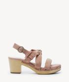 Sole Society Sole Society Mariel Knotted Platform Sandals Antique Rose Size 5 Suede
