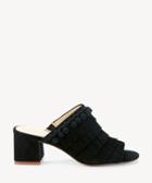 Sole Society Sole Society Harriet Fringe Mules Black Size 5 Suede