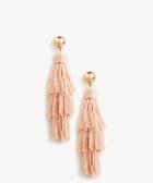 Sole Society Sole Society Triple Tiered Tassel Earrings Blush One Size Os