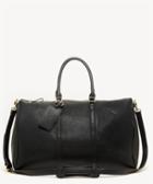 Sole Society Women's Lacie Vegan Weekender In Color: Black Bag Vegan Leather From Sole Society
