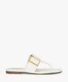 Louise Et Cie Louise Et Cie Agattha Oversized Buckle Flats Sandals Dutchess Silk Size 6 Leather From Sole Society
