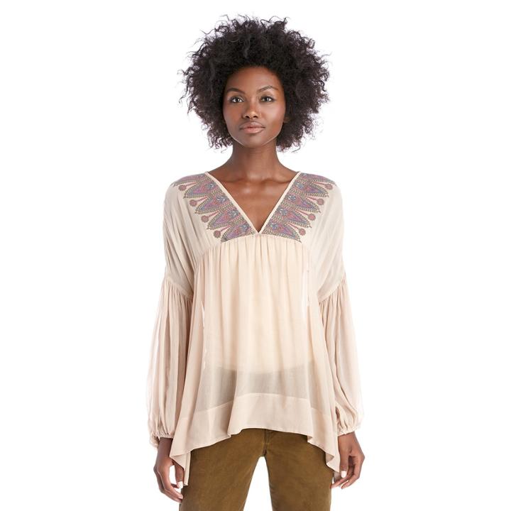 Plenty By Tracy Reese Plenty By Tracy Reese Peasant Top - Oatmeal