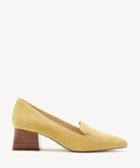 Sole Society Women's Mavis Flare Heels Loafers Rusted Gold Size 5 Suede From Sole Society