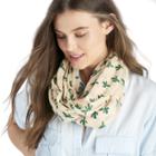 Sole Society Sole Society Cactus Print Scarf - Blush Multi-one Size