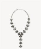 Sole Society Sole Society Confetti Cluster Statement Necklace Jet Black Combo One Size Os