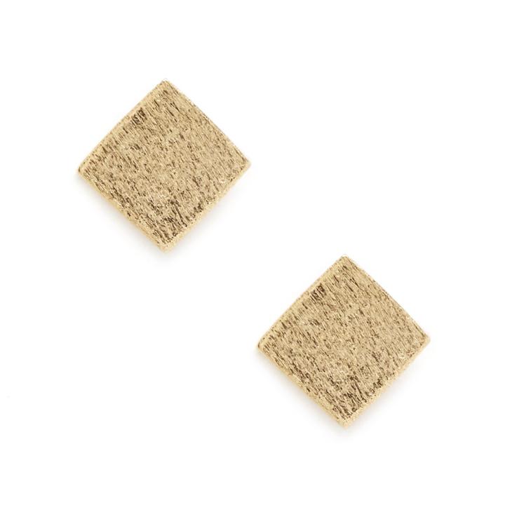 Sole Society Sole Society Plated Square Stud Earring - Gold-one Size
