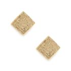 Sole Society Sole Society Plated Square Stud Earring - Gold-one Size