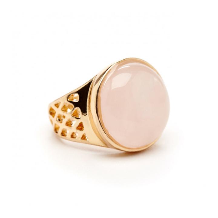 Sole Society Sole Society Natural Stone Ring - Rose-7