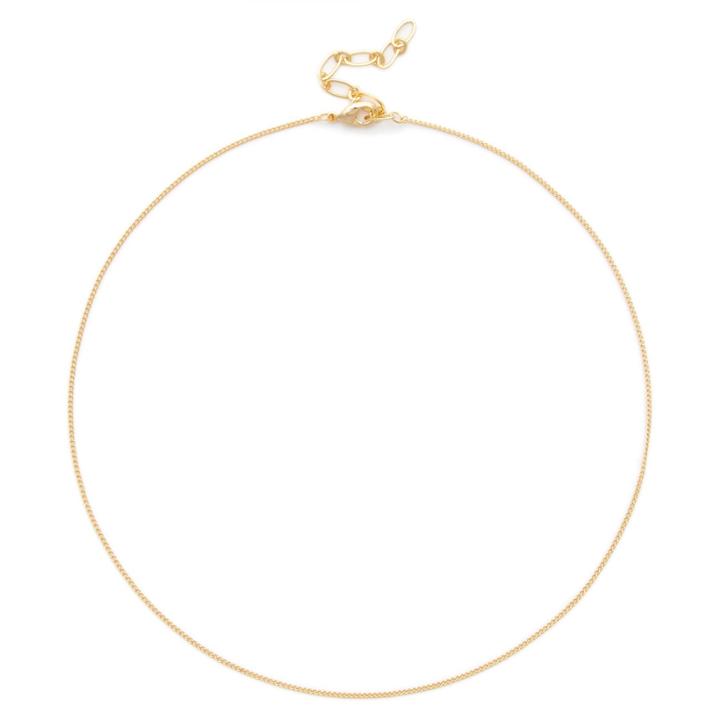 Sole Society Sole Society Plated Dainty Chain Choker - Gold